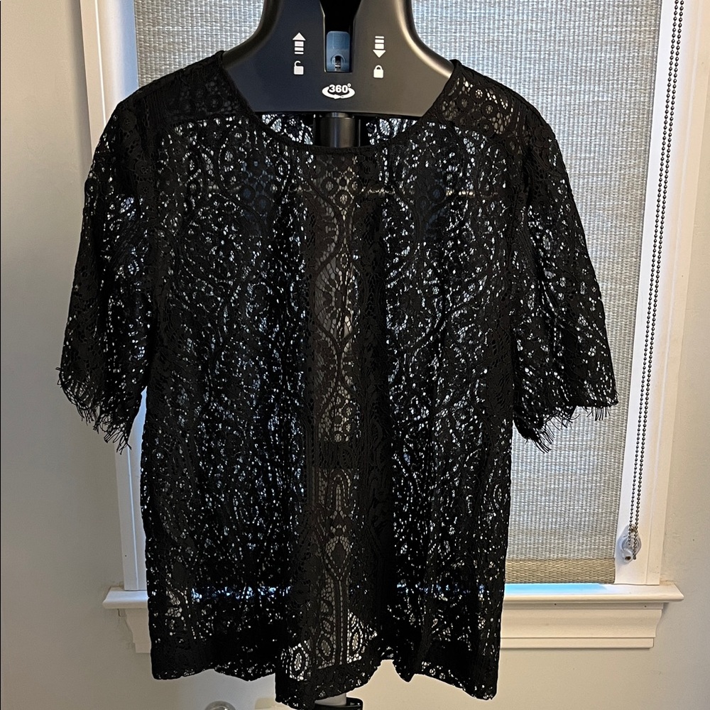 Elegant Black Lace Top